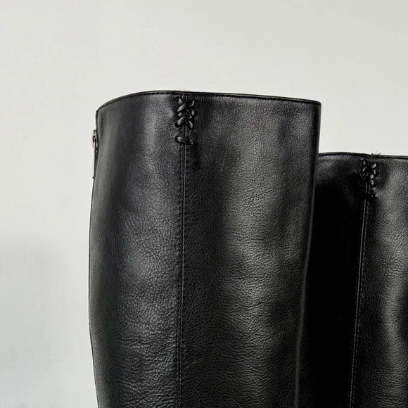 Frye Regina Zip Black Leather Boots - Picture 5 of 12